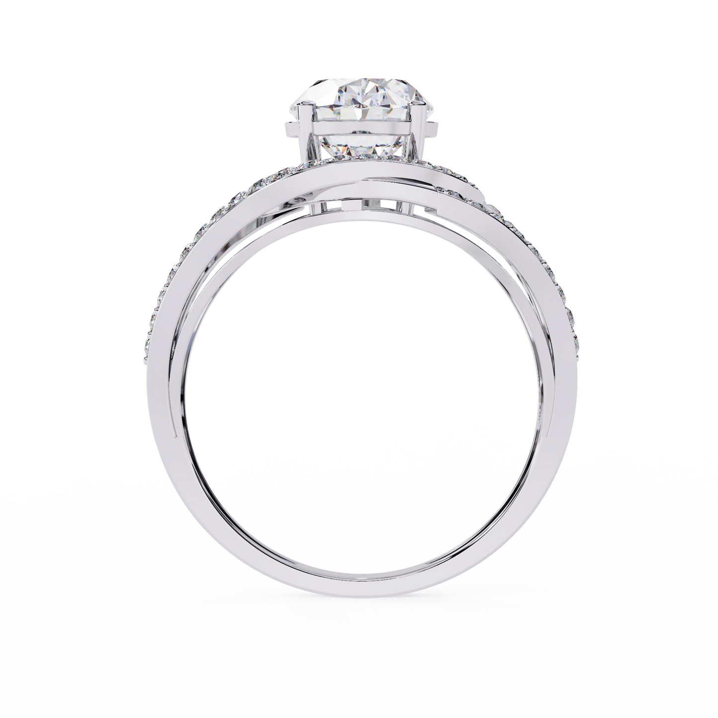 Luma Halo Solitaire Ring