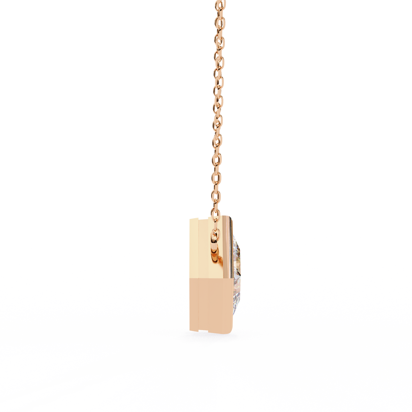 squarence Solitaire Pendant