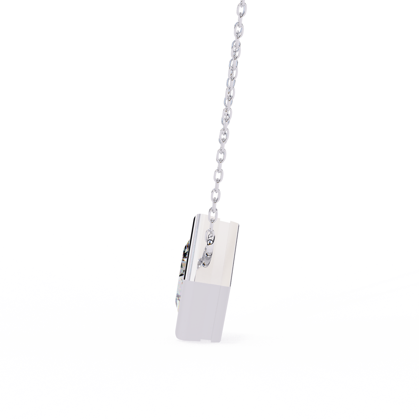 squarence Solitaire Pendant