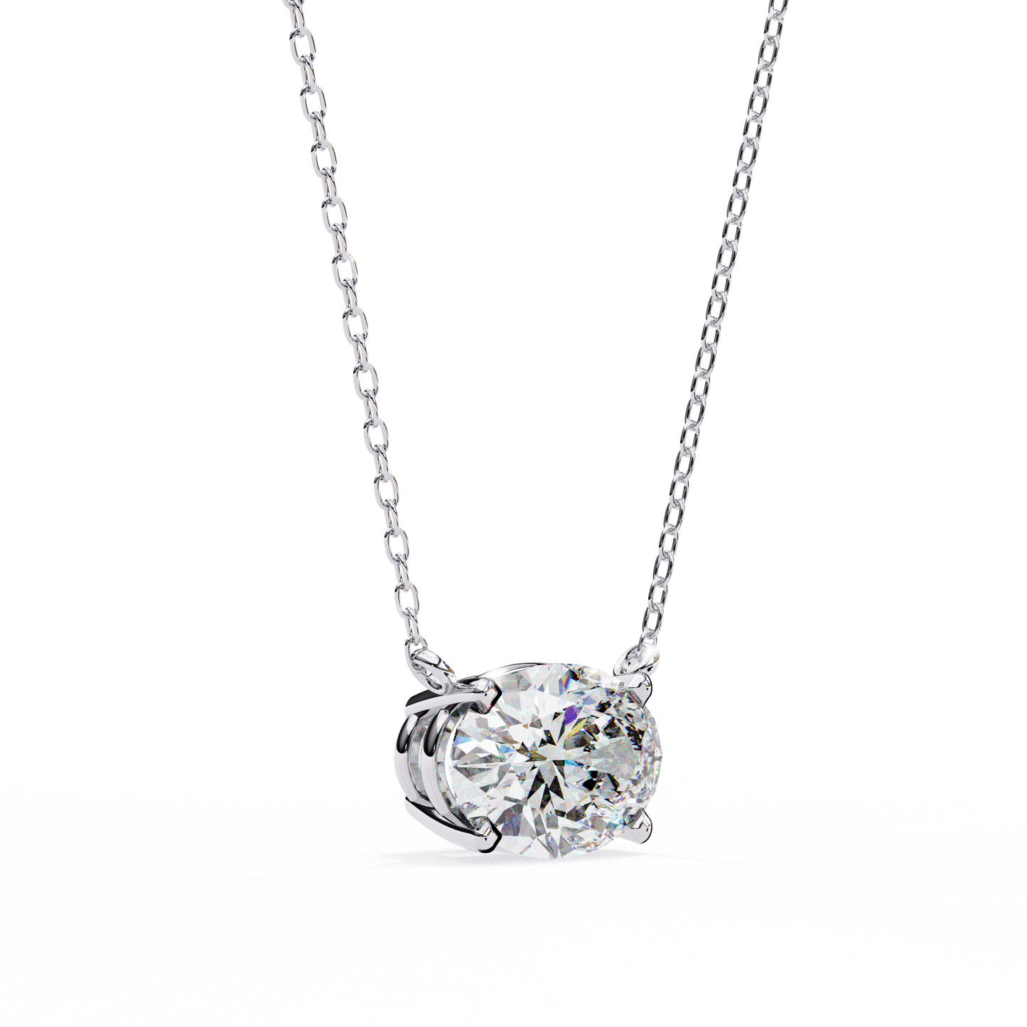 Ovalisse Solitaire Pendant