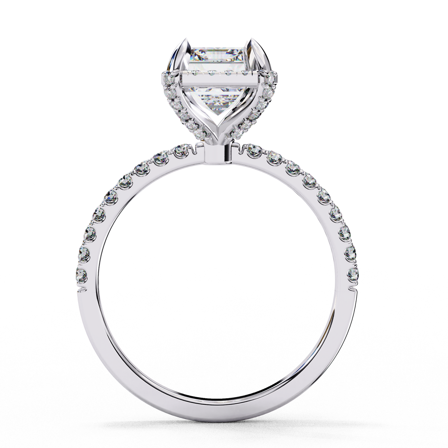 Grace beam Solitaire Ring
