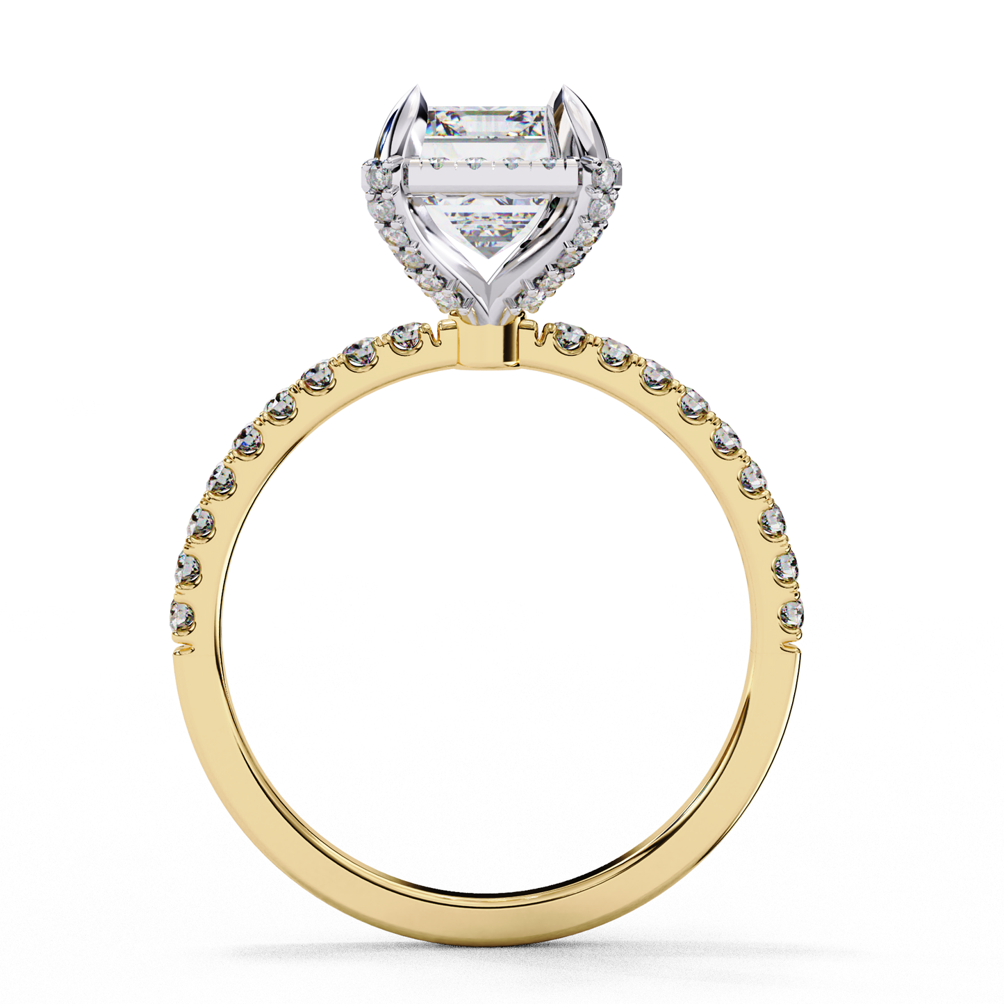 Grace beam Solitaire Ring