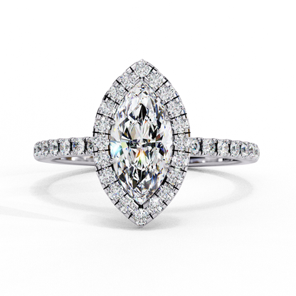 Twilight Flame Solitaire Ring
