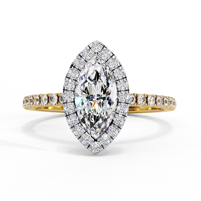 Twilight Flame Solitaire Ring