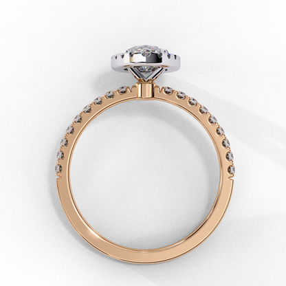 Twilight Flame Solitaire Ring