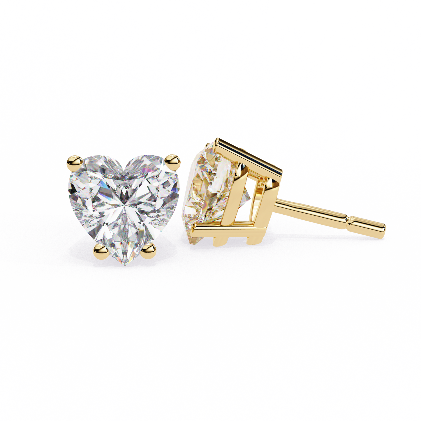 True Heart Studs