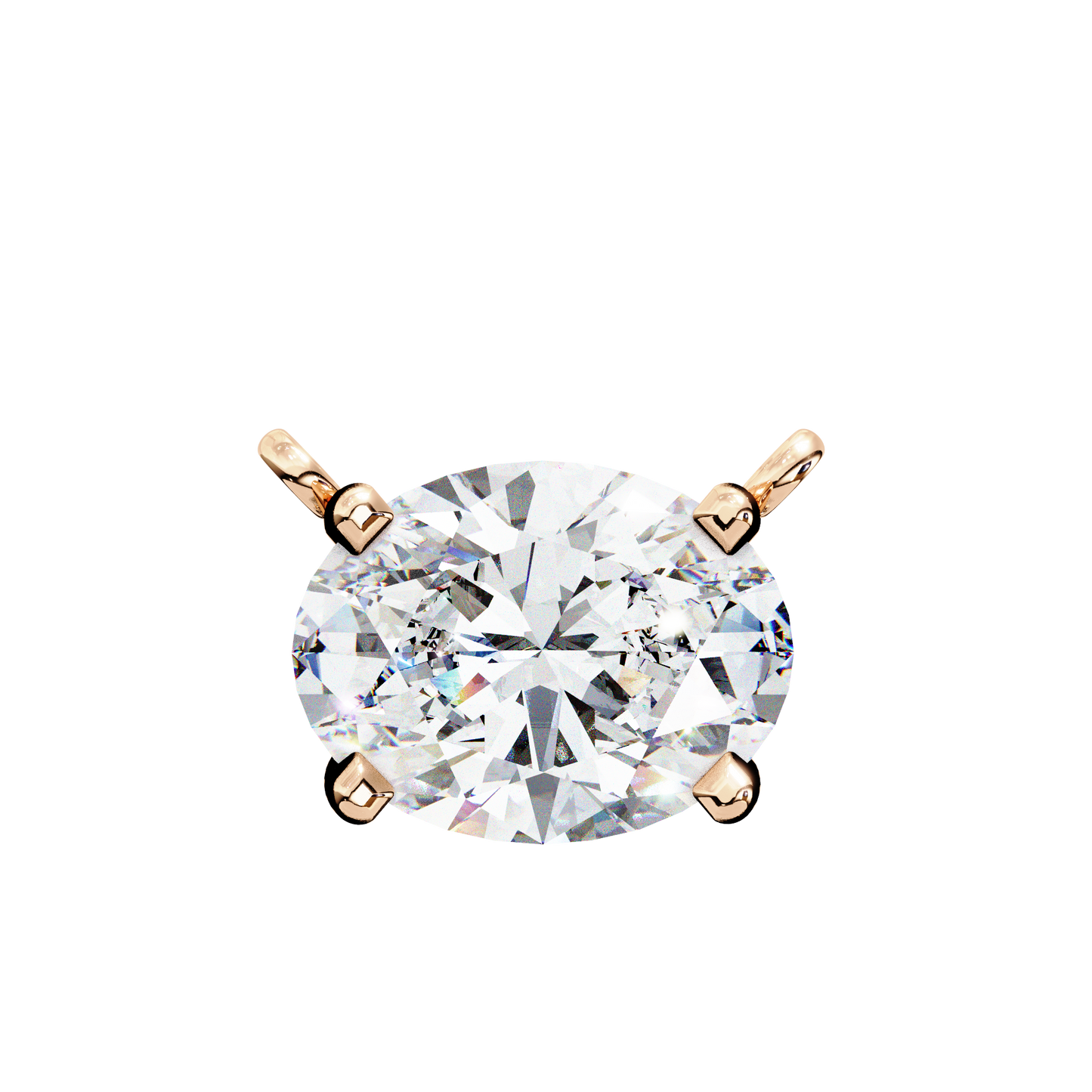 Ovalisse Solitaire Pendant