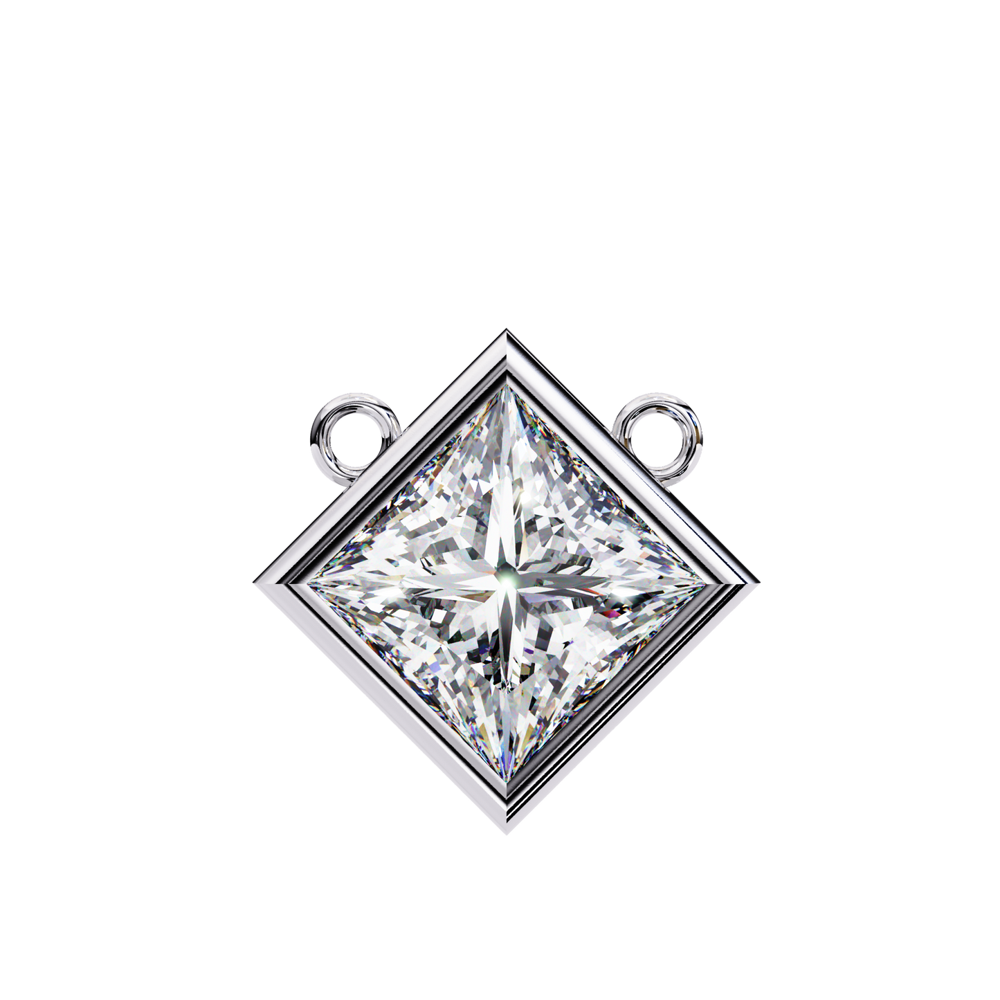 squarence Solitaire Pendant