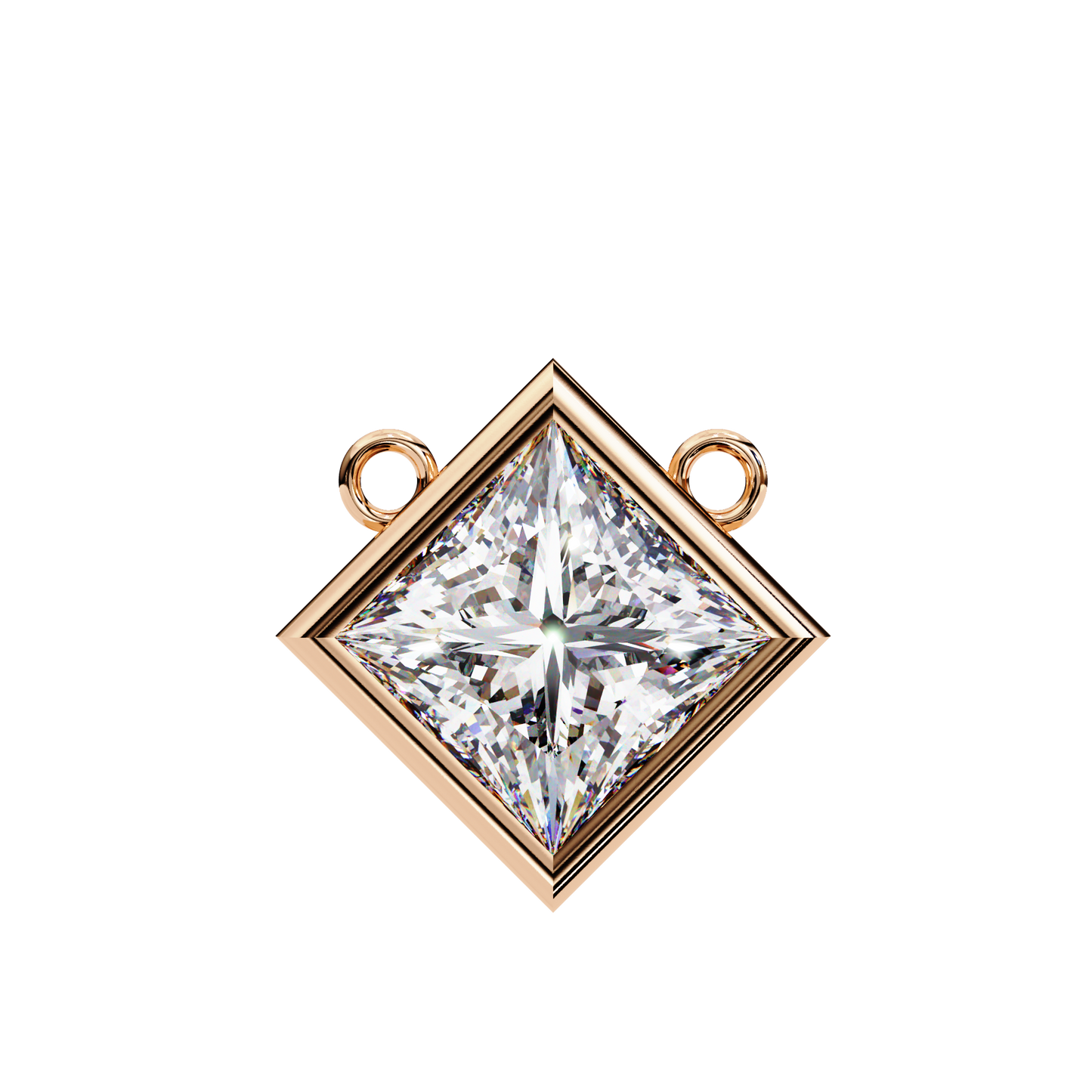 squarence Solitaire Pendant
