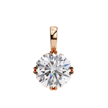 Rondelle Solitaire Pendant