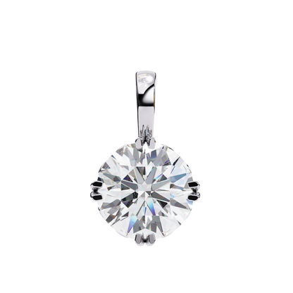 Rondelle Solitaire Pendant