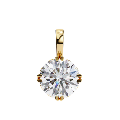 Rondelle Solitaire Pendant