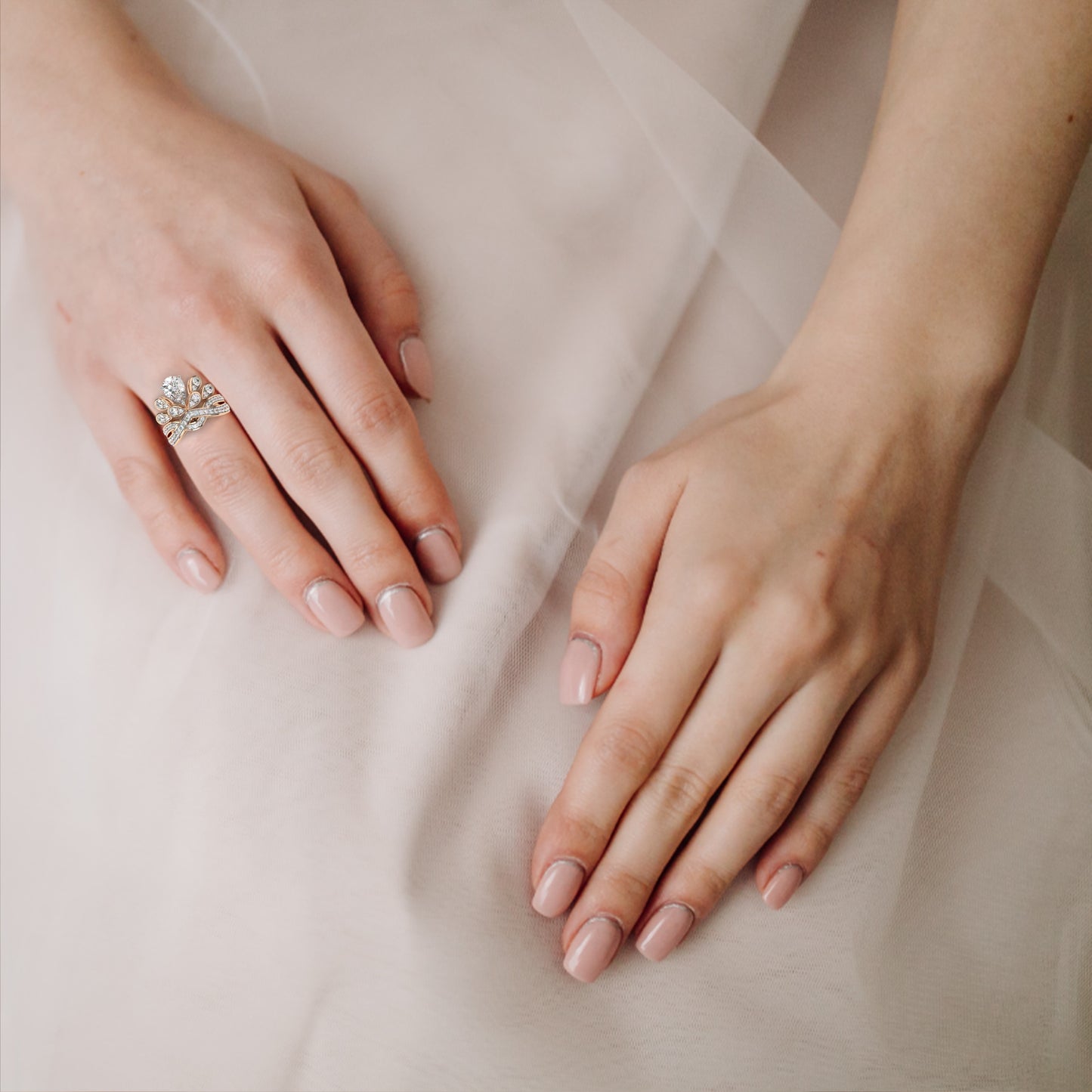 Crown Luster Solitaire Ring