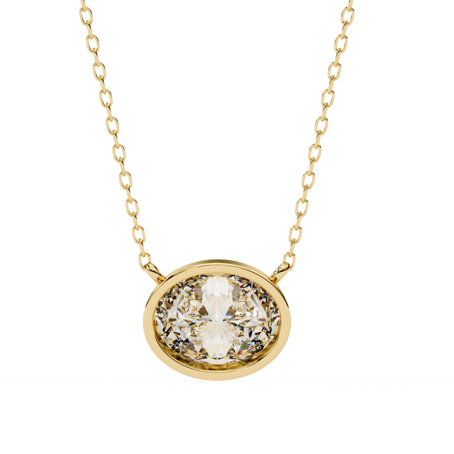 Aura Bazel Solitaire Pendant
