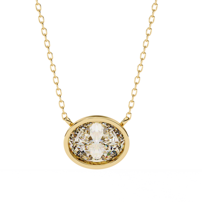 Aura Bazel Solitaire Pendant