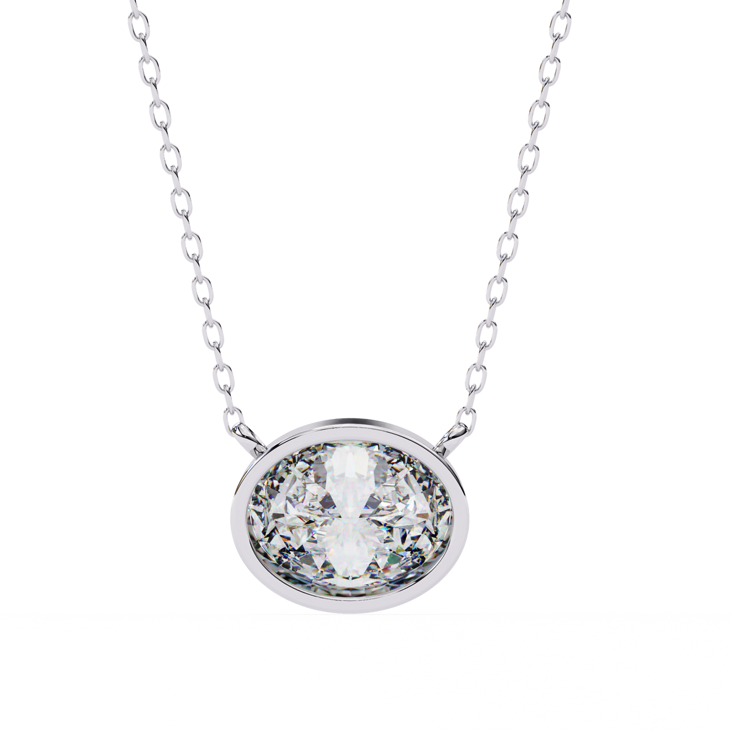 Aura Bazel Solitaire Pendant