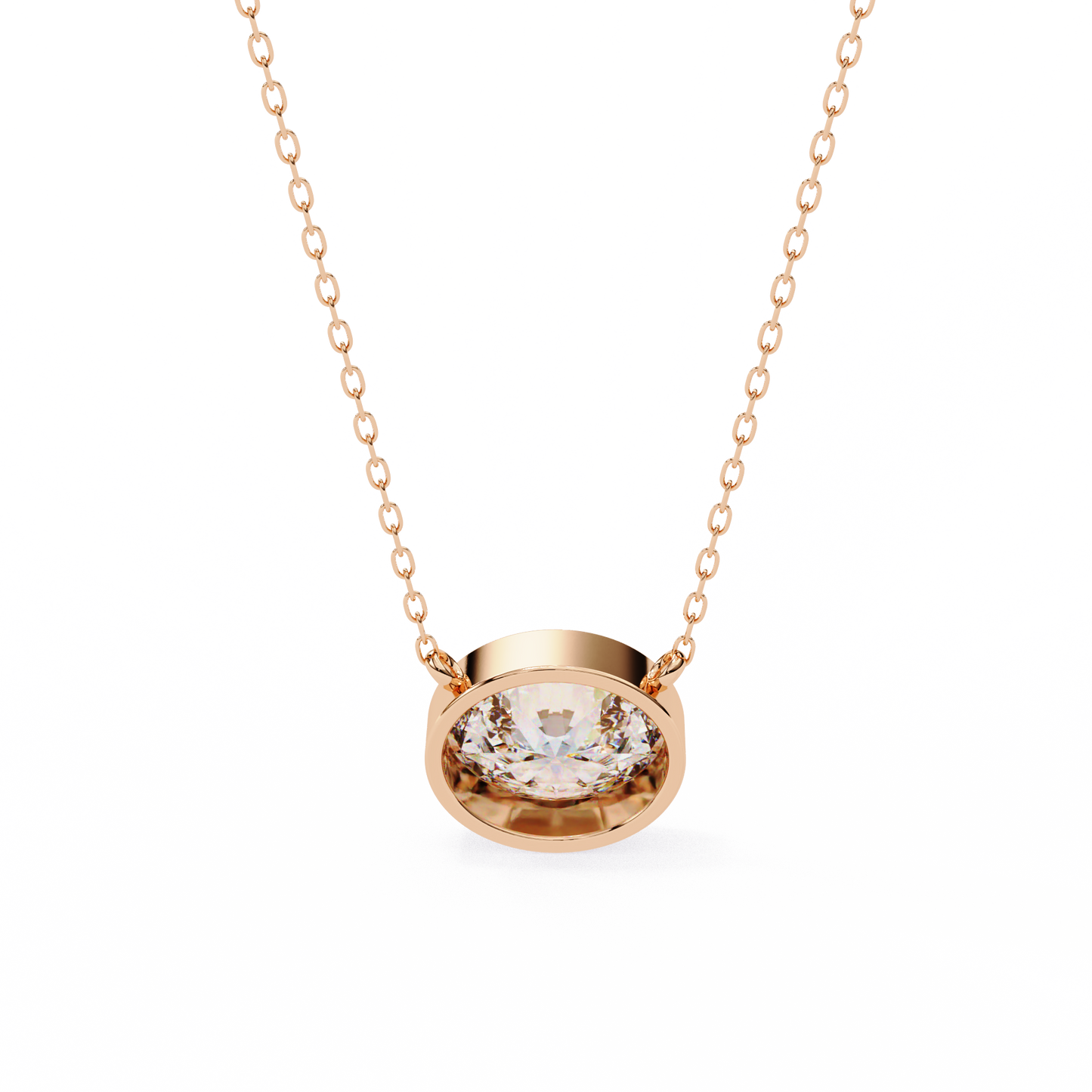 Aura Bazel Solitaire Pendant