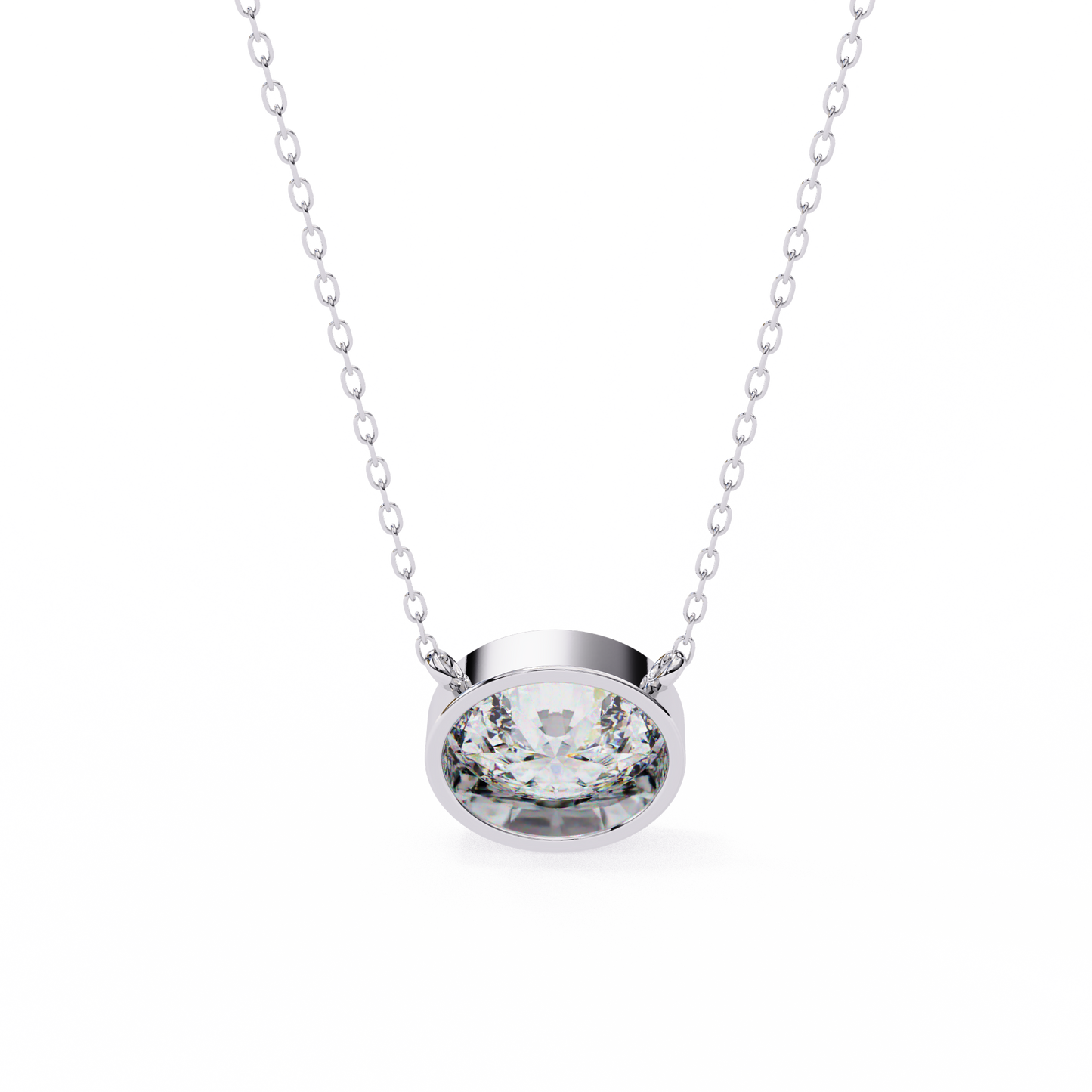 Aura Bazel Solitaire Pendant