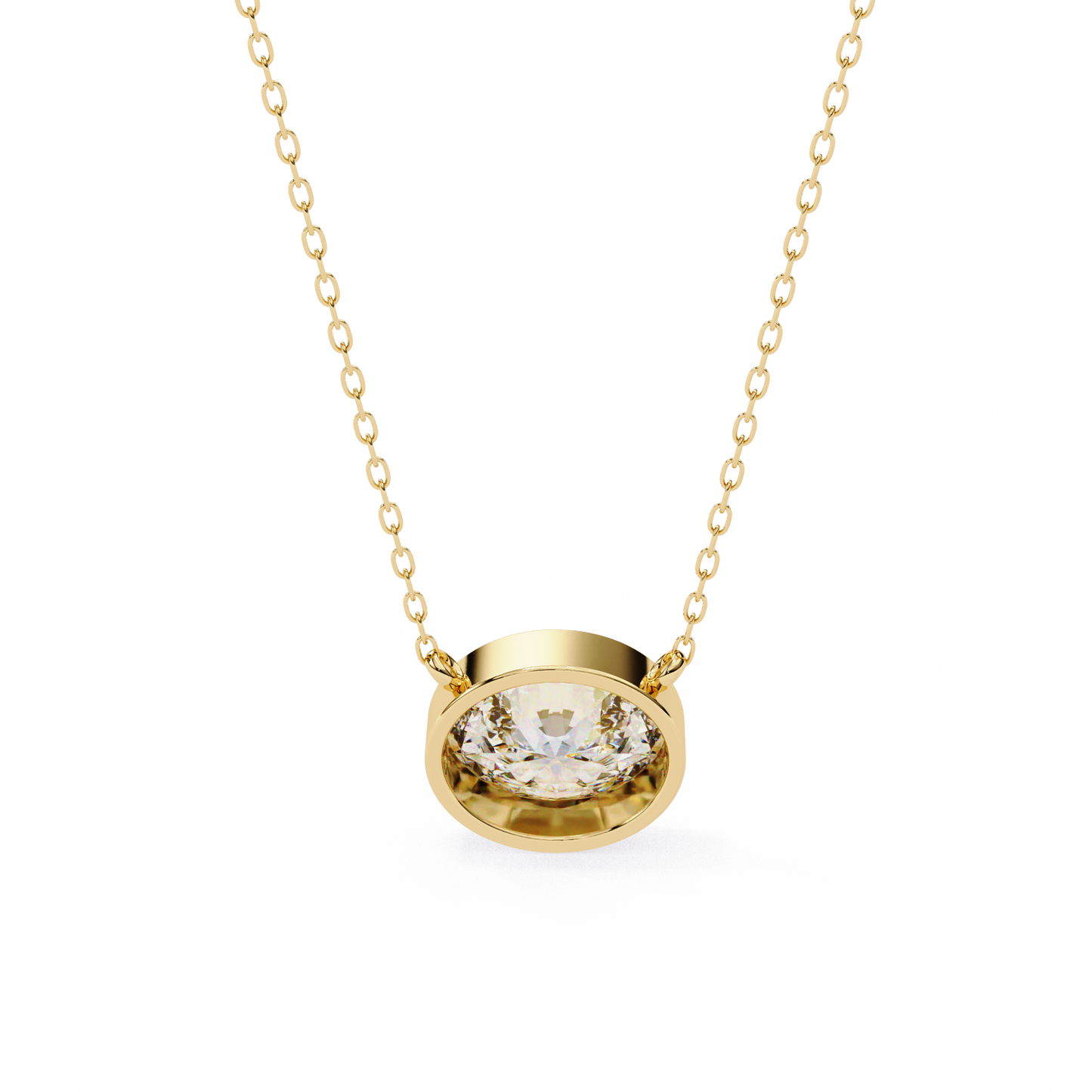 Aura Bazel Solitaire Pendant