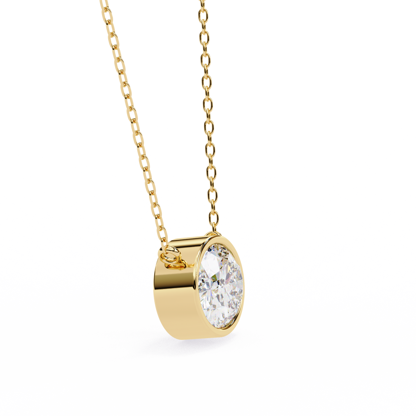 Aura Bazel Solitaire Pendant