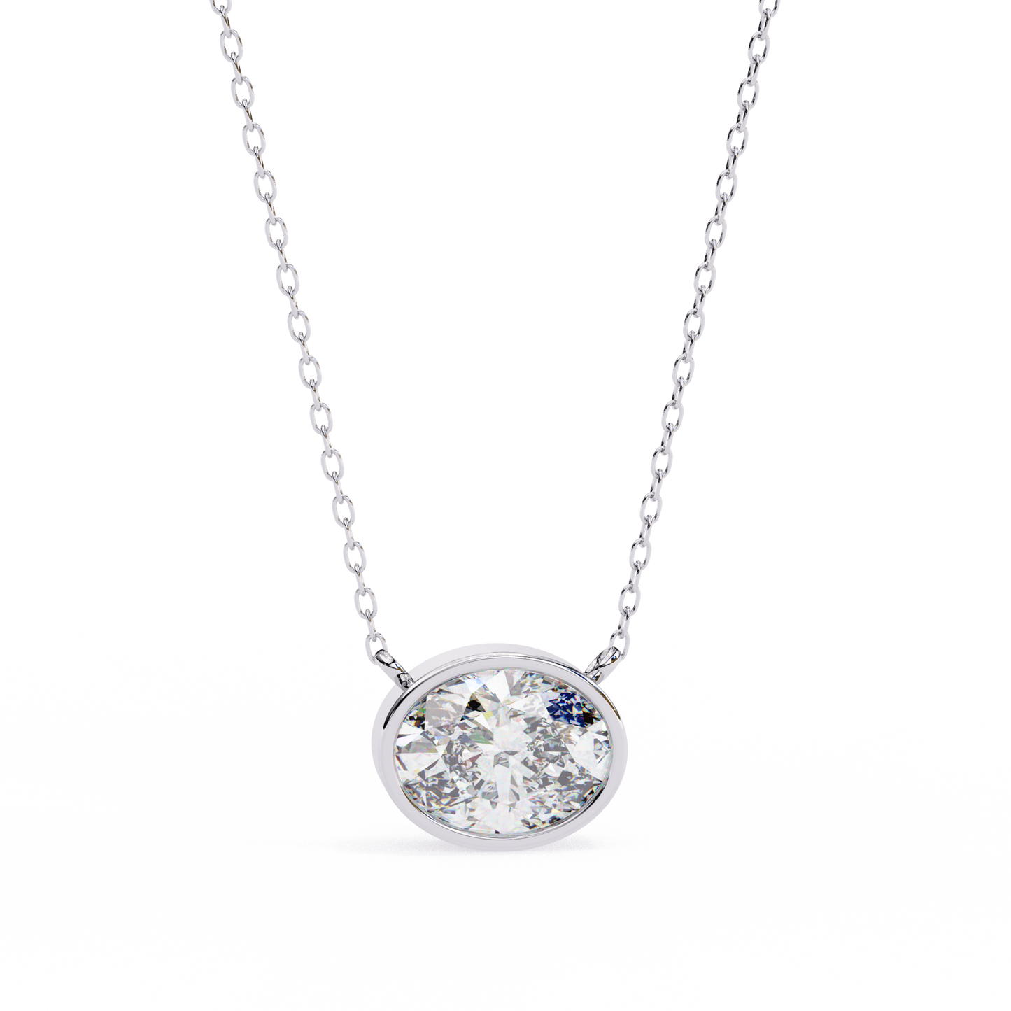 Aura Bazel Solitaire Pendant