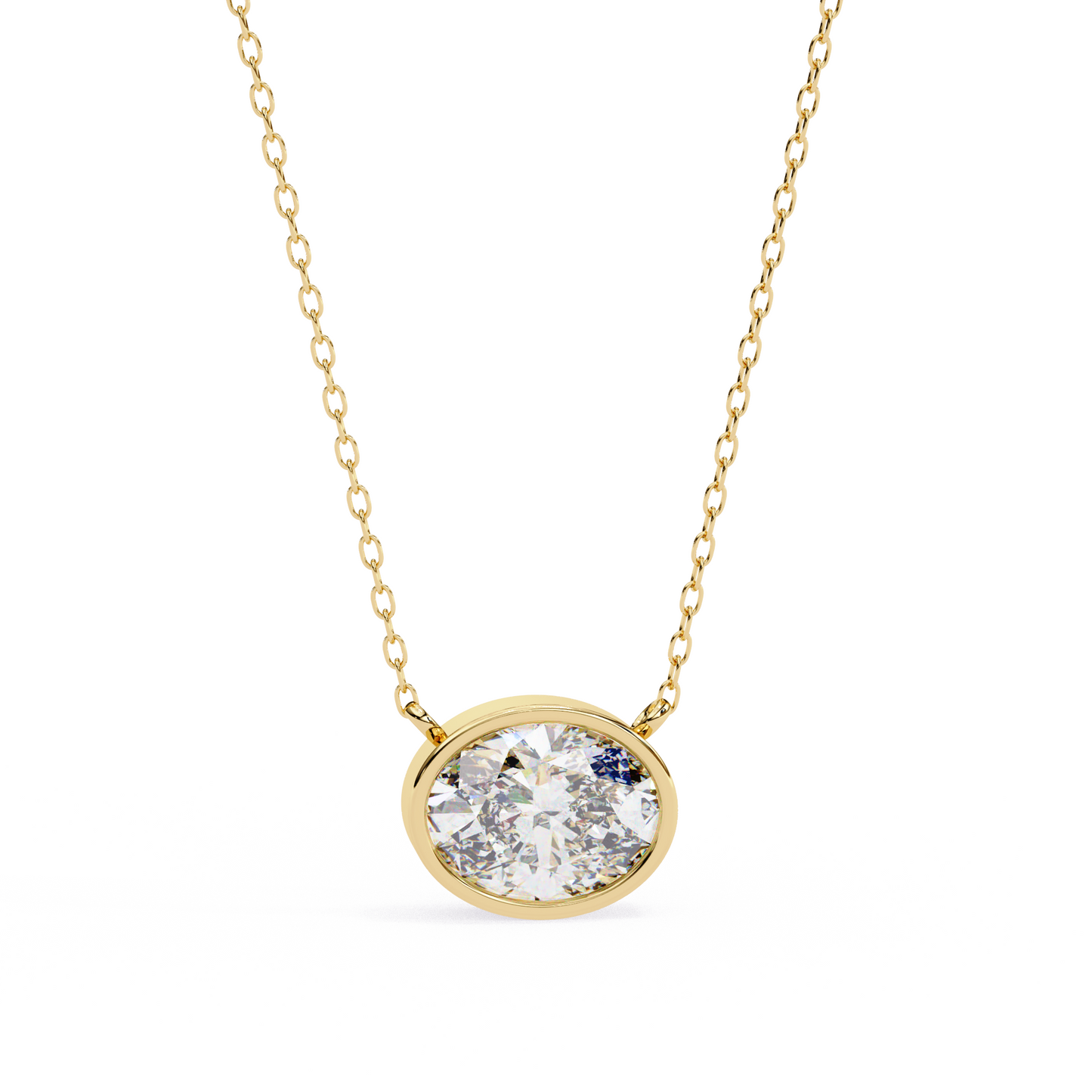 Aura Bazel Solitaire Pendant