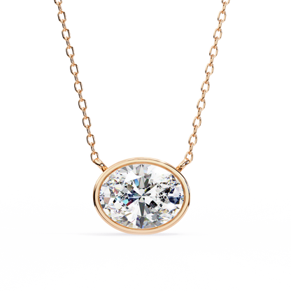 Aura Bazel Solitaire Pendant
