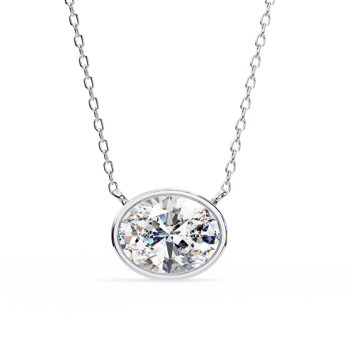 Aura Bazel Solitaire Pendant