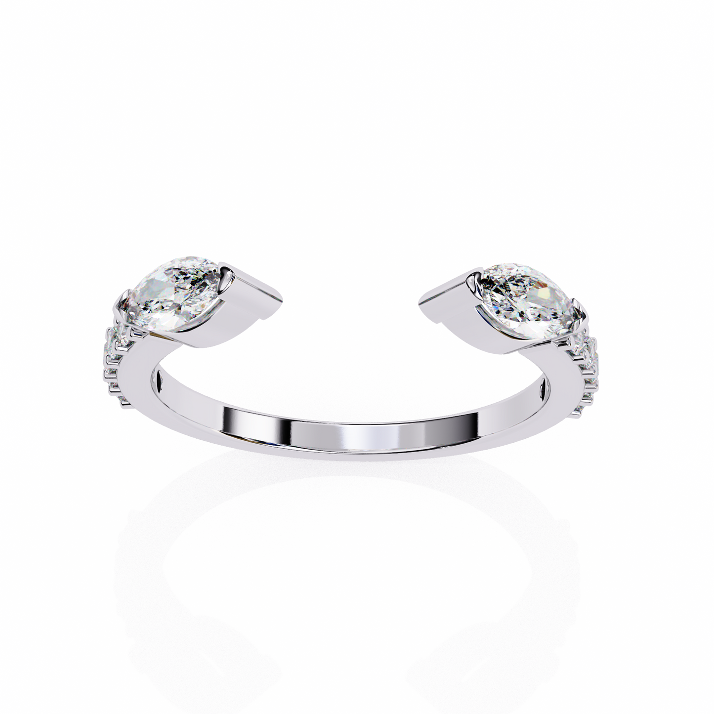 Unfolding Bloom Diamonds Ring