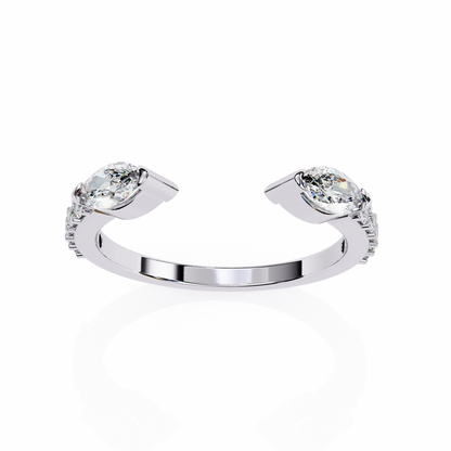 Unfolding Bloom Diamonds Ring