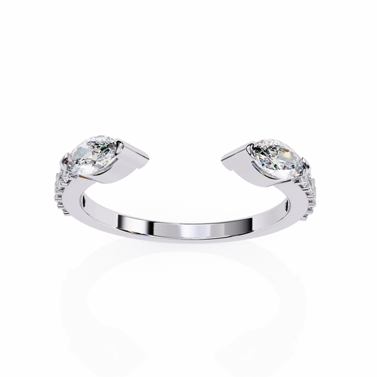 Unfolding Bloom Diamonds Ring