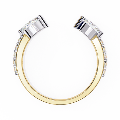 Unfolding Bloom Diamonds Ring