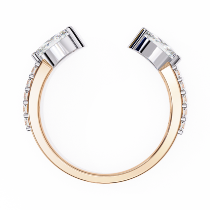 Unfolding Bloom Diamonds Ring