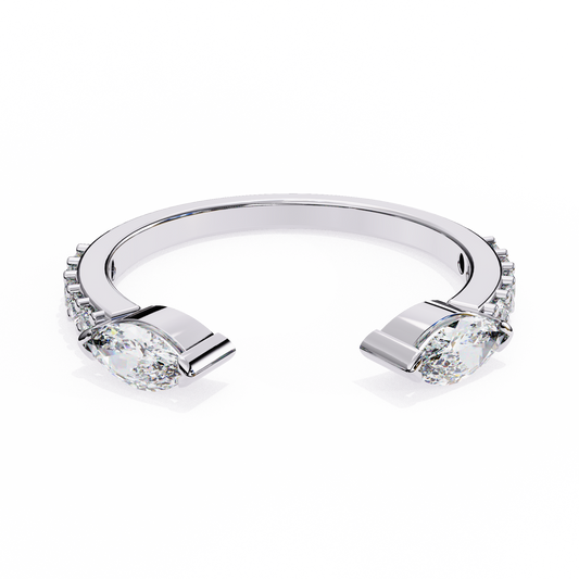 Unfolding Bloom Diamonds Ring