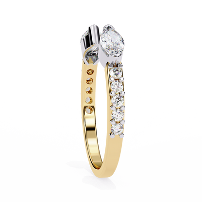 Unfolding Bloom Diamonds Ring