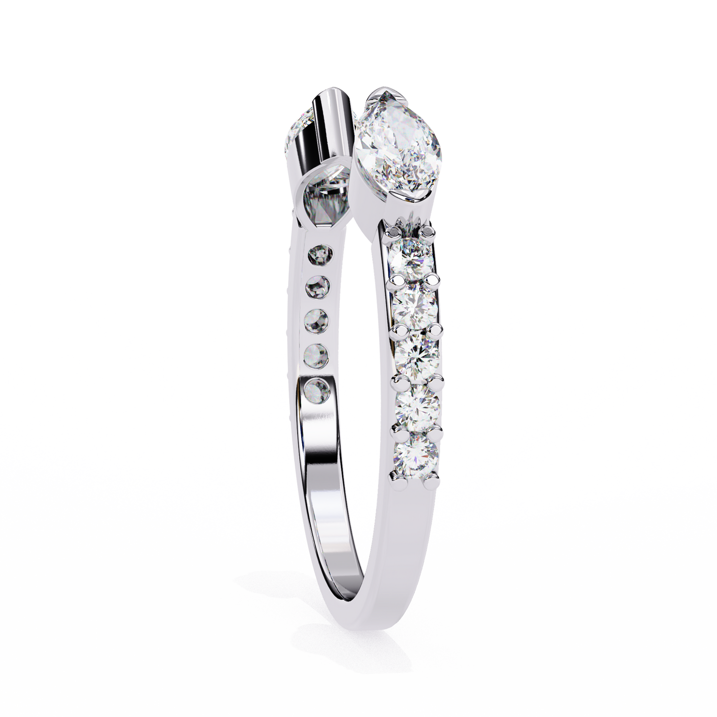 Unfolding Bloom Diamonds Ring