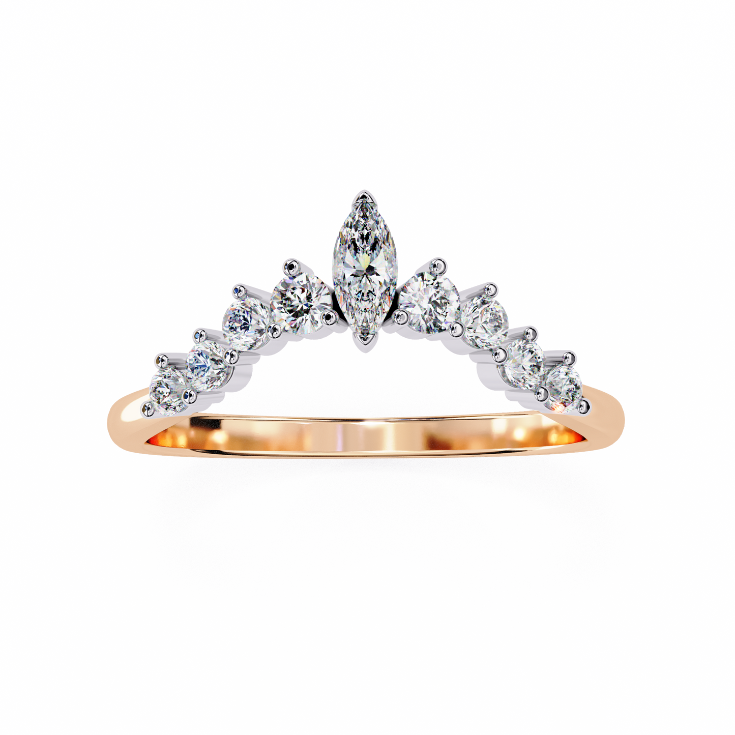 Mariselle Glow Band Ring
