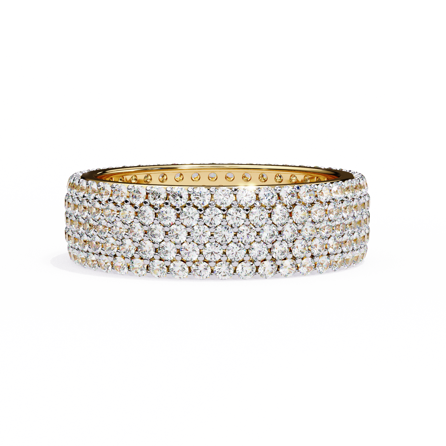 Lustra Quintet Diamond Band Ring