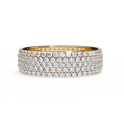Lustra Quintet Diamond Band Ring