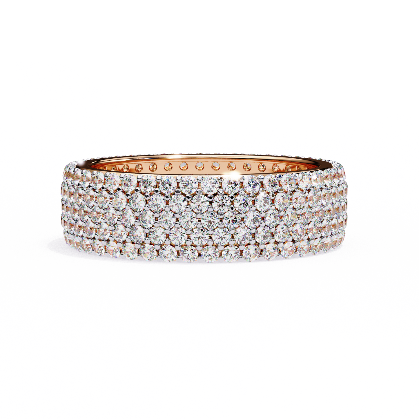 Lustra Quintet Diamond Band Ring