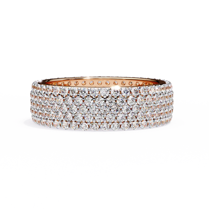 Lustra Quintet Diamond Band Ring