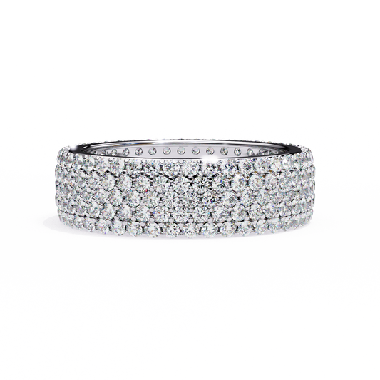 Lustra Quintet Diamond Band Ring