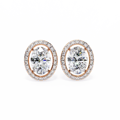 Ovalora Solitaire Studs