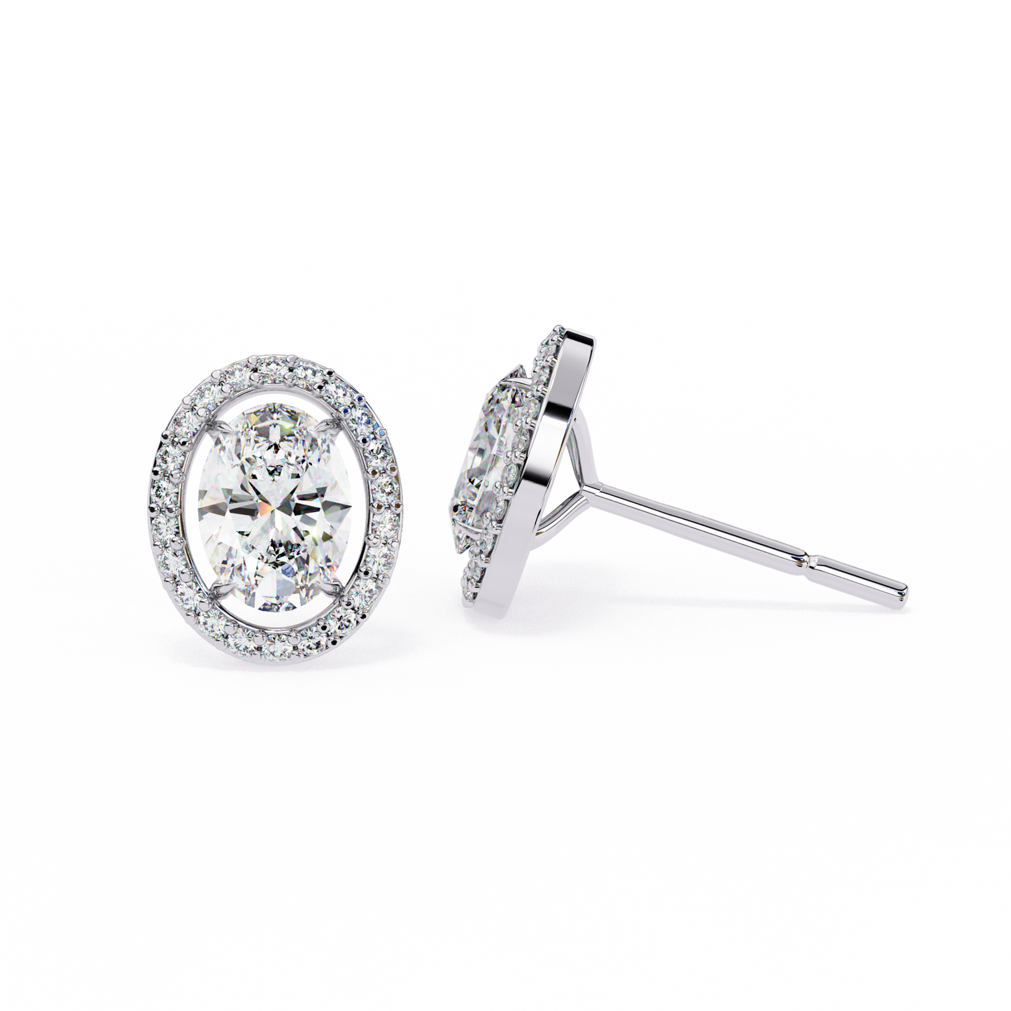 Ovalora Solitaire Studs