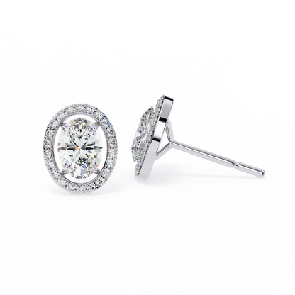 Ovalora Solitaire Studs