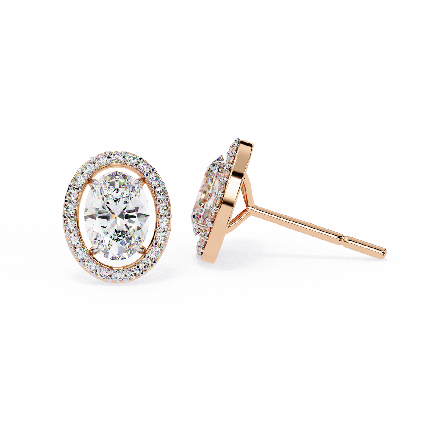 Ovalora Solitaire Studs