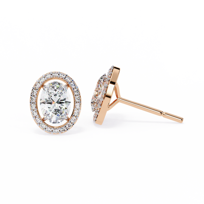 Ovalora Solitaire Studs