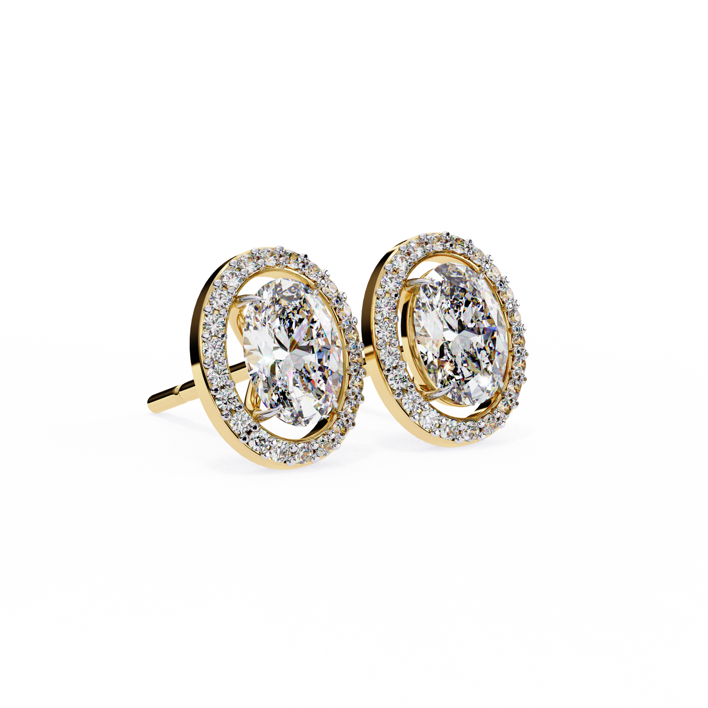 Ovalora Solitaire Studs