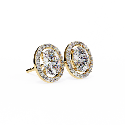 Ovalora Solitaire Studs