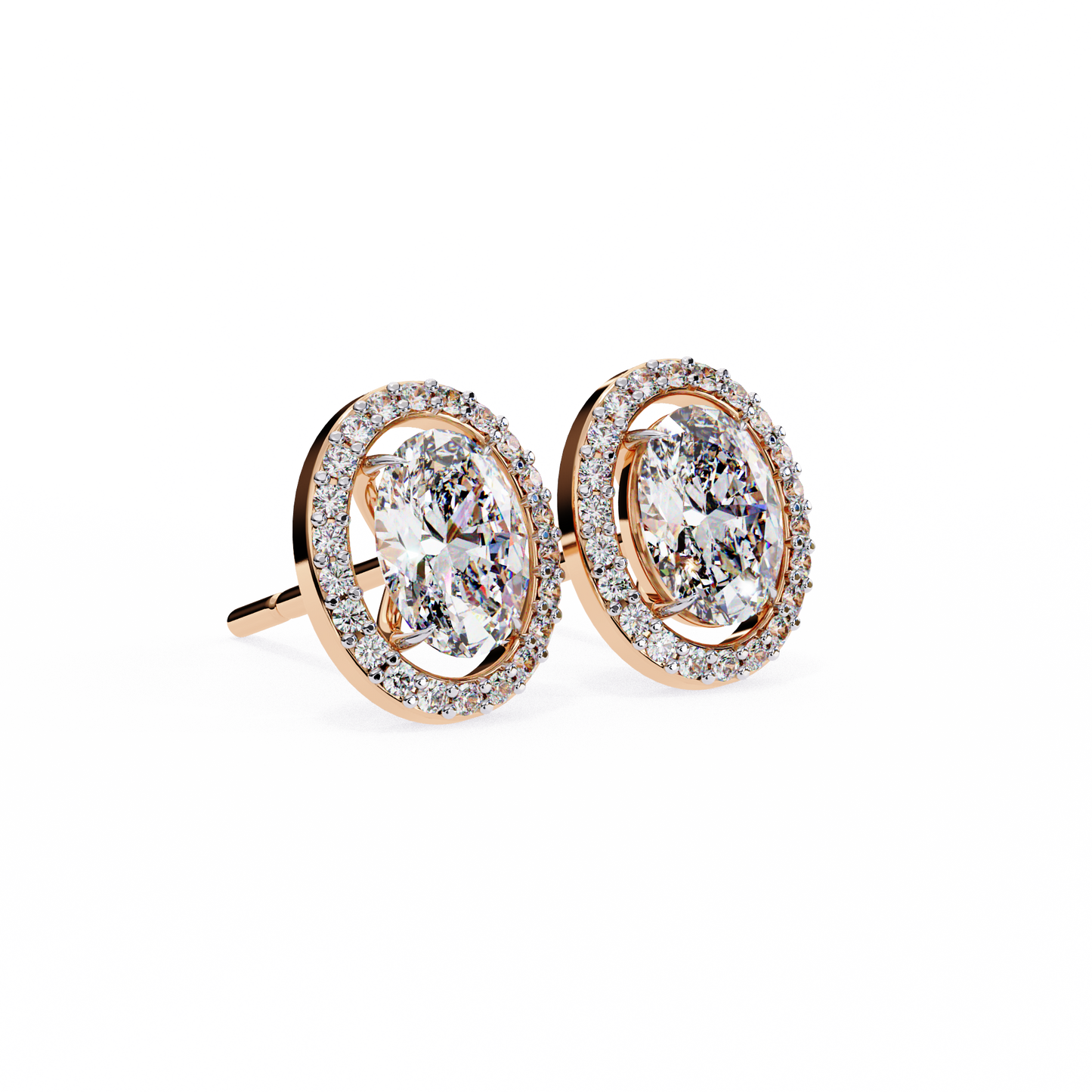 Ovalora Solitaire Studs